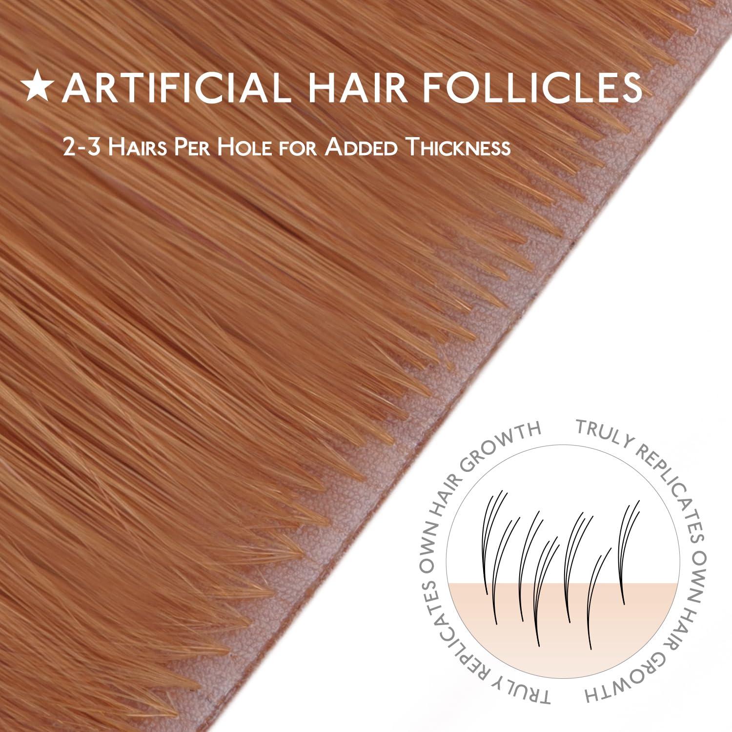 imageWENNALIFE Invisi Edge Tape in Hair Extensions Human Hair 16 Inch 50g 20pcs Muted Light Brown Brunette Invisible Luxury Remy Hair Extensions Natural Seamless Injected Tape Ins Extensiones De CabelloIN330 Cinnamon Terra Copper