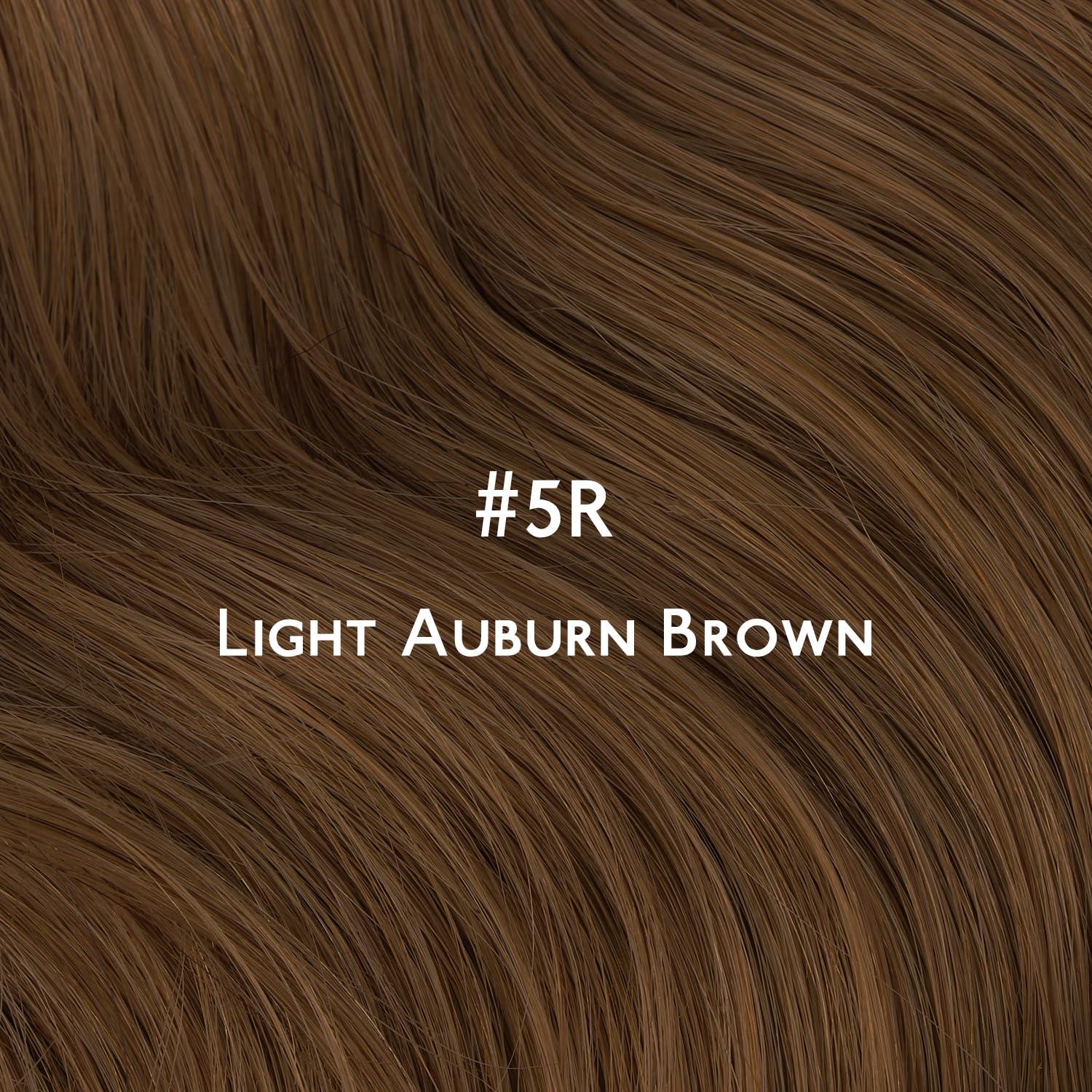 imageWENNALIFE Invisi Edge Tape in Hair Extensions Human Hair 16 Inch 50g 20pcs Muted Light Brown Brunette Invisible Luxury Remy Hair Extensions Natural Seamless Injected Tape Ins Extensiones De CabelloIN5R Light Auburn Brown