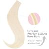 WENNALIFE Invisi Edge Tape in Hair Extensions Human Hair, 16 Inch 50g 20pcs Muted Light Brown Brunette Invisible Luxury Remy Hair Extensions Natural Seamless Injected Tape Ins Extensiones De Cabello(IN#1000 White Blonde)