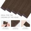 WENNALIFE Invisi Edge Tape in Hair Extensions Human Hair, 16 Inch 50g 20pcs Muted Light Brown Brunette Invisible Luxury Remy Hair Extensions Natural Seamless Injected Tape Ins Extensiones De Cabello(IN#5 Muted Light Brown Brunette)