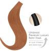 WENNALIFE Invisi Edge Tape in Hair Extensions Human Hair, 16 Inch 50g 20pcs Muted Light Brown Brunette Invisible Luxury Remy Hair Extensions Natural Seamless Injected Tape Ins Extensiones De Cabello(IN#330 Cinnamon Terra Copper)