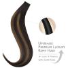 WENNALIFE Invisi Edge Tape in Hair Extensions Human Hair, 16 Inch 50g 20pcs Muted Light Brown Brunette Invisible Luxury Remy Hair Extensions Natural Seamless Injected Tape Ins Extensiones De Cabello(IN#2/6/2 Balayage Dark Brown Mixed Chestnut Brown)