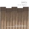 WENNALIFE Invisi Edge Tape in Hair Extensions Human Hair, 16 Inch 50g 20pcs Muted Light Brown Brunette Invisible Luxury Remy Hair Extensions Natural Seamless Injected Tape Ins Extensiones De Cabello(IN#9/18/60 Balayage Sandy Brown to Platinum Blonde)