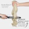 WENNALIFE Invisi Edge Tape in Hair Extensions Human Hair, 16 Inch 50g 20pcs Muted Light Brown Brunette Invisible Luxury Remy Hair Extensions Natural Seamless Injected Tape Ins Extensiones De Cabello(IN#17A/60A Ash Blonde Highlighted Platinum Blonde)