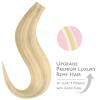 WENNALIFE Invisi Edge Tape in Hair Extensions Human Hair, 16 Inch 50g 20pcs Muted Light Brown Brunette Invisible Luxury Remy Hair Extensions Natural Seamless Injected Tape Ins Extensiones De Cabello(IN#16/22 Light Blonde Highlighted Golden Blonde)