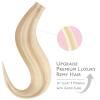 WENNALIFE Invisi Edge Tape in Hair Extensions Human Hair, 16 Inch 50g 20pcs Muted Light Brown Brunette Invisible Luxury Remy Hair Extensions Natural Seamless Injected Tape Ins Extensiones De Cabello(IN#18A/613A Dirty Blonde Highlighted Bleach Blonde)