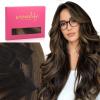WENNALIFE Invisi Edge Tape in Hair Extensions Human Hair, 16 Inch 50g 20pcs Muted Light Brown Brunette Invisible Luxury Remy Hair Extensions Natural Seamless Injected Tape Ins Extensiones De Cabello(IN#2/6/2 Balayage Dark Brown Mixed Chestnut Brown)