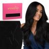 WENNALIFE Invisi Edge Tape in Hair Extensions Human Hair, 16 Inch 50g 20pcs Muted Light Brown Brunette Invisible Luxury Remy Hair Extensions Natural Seamless Injected Tape Ins Extensiones De Cabello(IN#1 Jet Black)