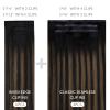 WENNALIFE Invisi Edge Clip in Hair Extensions Real Human Hair, 18 Inch 130g 7pcs Ombre Walnut Brown to Ash Brown and Bleach Blonde Seamless Clip in Extensions Remy Hair Clip Ins Invisible PU Skin Weft(I-#1B/6/1B Balayage Natural Black to Chestnut Brown)