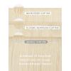 WENNALIFE Invisi Edge Clip in Hair Extensions Real Human Hair, 18 Inch 130g 7pcs Ombre Walnut Brown to Ash Brown and Bleach Blonde Seamless Clip in Extensions Remy Hair Clip Ins Invisible PU Skin Weft(G-#60A Platinum Blonde)