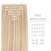 WENNALIFE Invisi Edge Clip in Hair Extensions Real Human Hair, 18 Inch 130g 7pcs Ombre Walnut Brown to Ash Brown and Bleach Blonde Seamless Clip in Extensions Remy Hair Clip Ins Invisible PU Skin Weft(L-#18A/613A Dirty Blonde Highlighted Bleach Blonde)