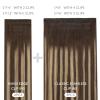 WENNALIFE Invisi Edge Clip in Hair Extensions Real Human Hair, 18 Inch 130g 7pcs Ombre Walnut Brown to Ash Brown and Bleach Blonde Seamless Clip in Extensions Remy Hair Clip Ins Invisible PU Skin Weft(I-#4/27/4 Balayage Chocolate Brown to Caramel Blonde)