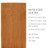 WENNALIFE Invisi Edge Clip in Hair Extensions Real Human Hair, 18 Inch 130g 7pcs Ombre Walnut Brown to Ash Brown and Bleach Blonde Seamless Clip in Extensions Remy Hair Clip Ins Invisible PU Skin Weft(I-#30 Auburn Ginger)
