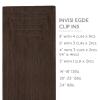 WENNALIFE Invisi Edge Clip in Hair Extensions Real Human Hair, 18 Inch 130g 7pcs Ombre Walnut Brown to Ash Brown and Bleach Blonde Seamless Clip in Extensions Remy Hair Clip Ins Invisible PU Skin Weft(I-#4 Chocolate Brown)