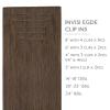 WENNALIFE Invisi Edge Clip in Hair Extensions Real Human Hair, 18 Inch 130g 7pcs Ombre Walnut Brown to Ash Brown and Bleach Blonde Seamless Clip in Extensions Remy Hair Clip Ins Invisible PU Skin Weft(I-#5 Muted Light Brown Brunette)