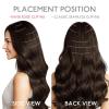WENNALIFE Invisi Edge Clip in Hair Extensions Real Human Hair, 18 Inch 130g 7pcs Ombre Walnut Brown to Ash Brown and Bleach Blonde Seamless Clip in Extensions Remy Hair Clip Ins Invisible PU Skin Weft(I-#1 Jet Black)