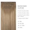 WENNALIFE Invisi Edge Clip in Hair Extensions Real Human Hair, 18 Inch 130g 7pcs Ombre Walnut Brown to Ash Brown and Bleach Blonde Seamless Clip in Extensions Remy Hair Clip Ins Invisible PU Skin Weft(I-#8/61/8 Balayage Dirty Blonde with Platinum Ends)