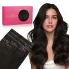 WENNALIFE Invisi Edge Clip in Hair Extensions Real Human Hair, 18 Inch 130g 7pcs Ombre Walnut Brown to Ash Brown and Bleach Blonde Seamless Clip in Extensions Remy Hair Clip Ins Invisible PU Skin Weft(I-#2 Dark Brown)