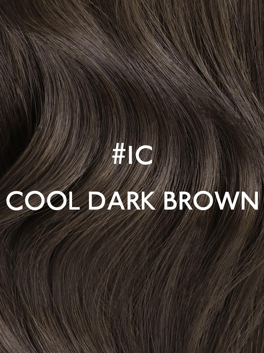 imageWENNALIFE Genius Seamless Tape in Hair Extensions Real Human Hair 18 inch 50g 20pcs Light Ash Brown Tape in Hair Extensions Remy Human Hair Luxury Invisible Straight Hand Tied Inspired Edge Tape ins8cm1C Cool Dark Brown