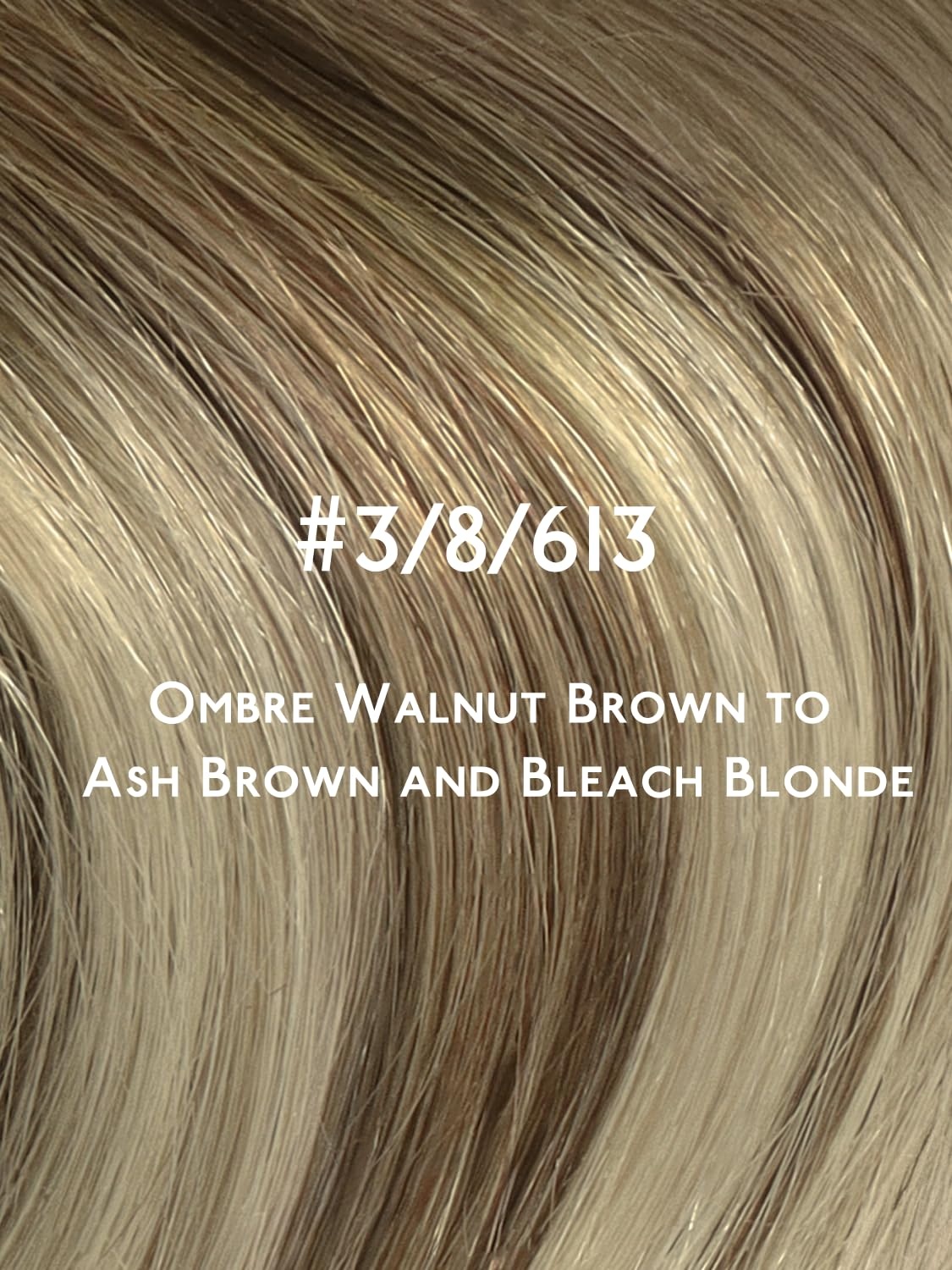 imageWENNALIFE Genius Seamless Tape in Hair Extensions Real Human Hair 18 inch 50g 20pcs Light Ash Brown Tape in Hair Extensions Remy Human Hair Luxury Invisible Straight Hand Tied Inspired Edge Tape ins8cm38613 Ombre Walnut Brown to Ash Brown and Bleach Blonde