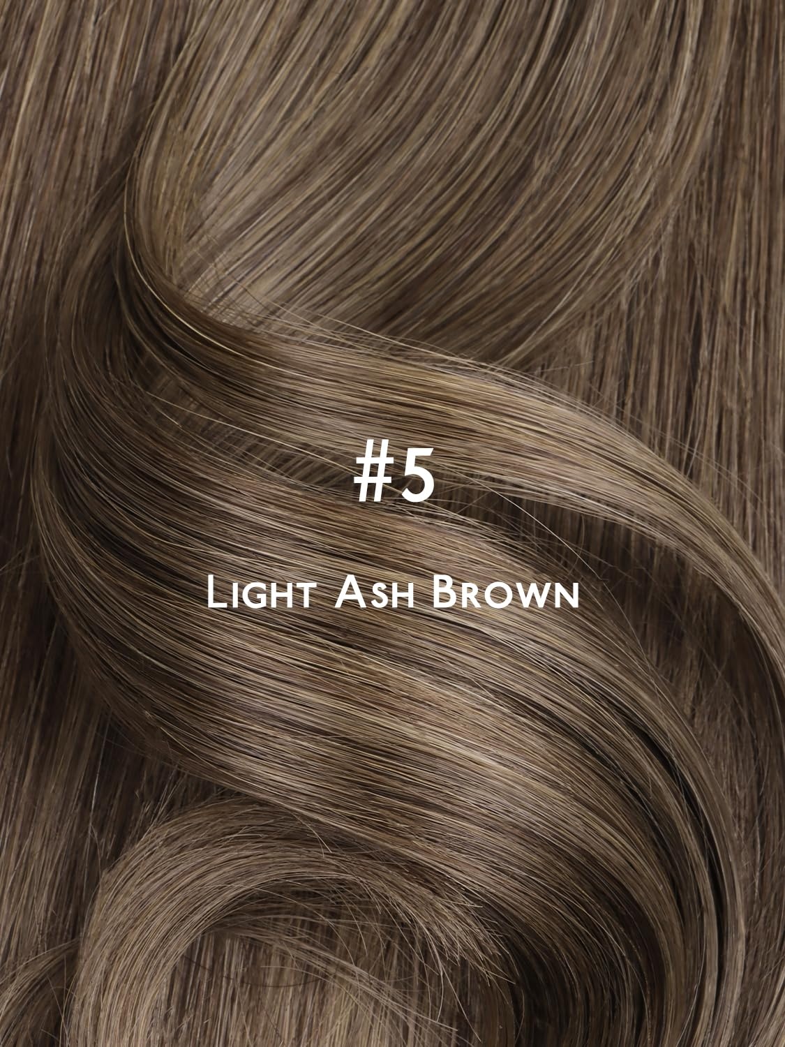 imageWENNALIFE Genius Seamless Tape in Hair Extensions Real Human Hair 18 inch 50g 20pcs Light Ash Brown Tape in Hair Extensions Remy Human Hair Luxury Invisible Straight Hand Tied Inspired Edge Tape insG5 Muted Light Brown Brunette