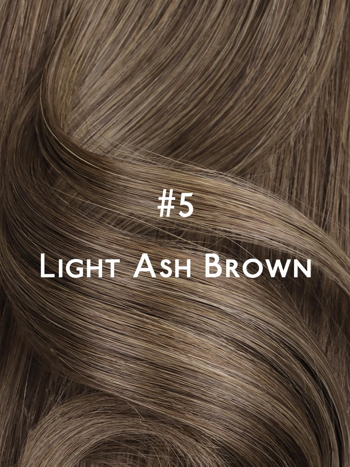 imageWENNALIFE Genius Seamless Tape in Hair Extensions Real Human Hair 18 inch 50g 20pcs Light Ash Brown Tape in Hair Extensions Remy Human Hair Luxury Invisible Straight Hand Tied Inspired Edge Tape ins8cm5 Muted Light Brown Brunette