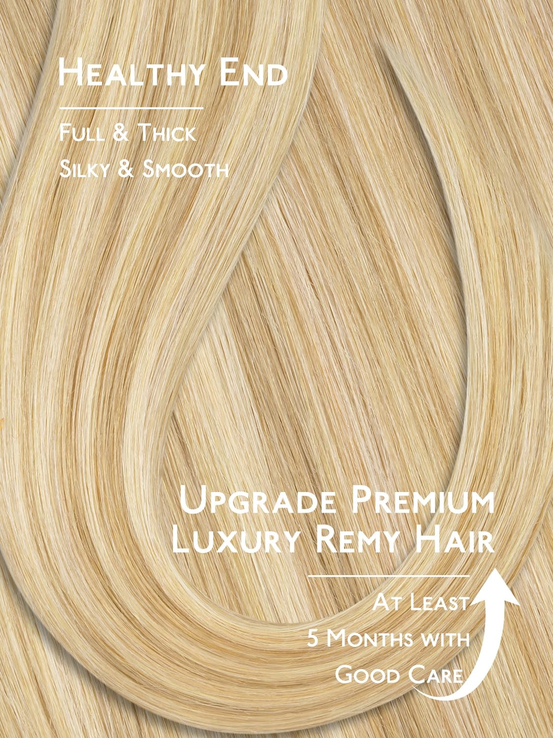 imageWENNALIFE Genius Seamless Tape in Hair Extensions Real Human Hair 18 inch 50g 20pcs Light Ash Brown Tape in Hair Extensions Remy Human Hair Luxury Invisible Straight Hand Tied Inspired Edge Tape ins8cm1622 Light Blonde Highlighted Golden Blonde