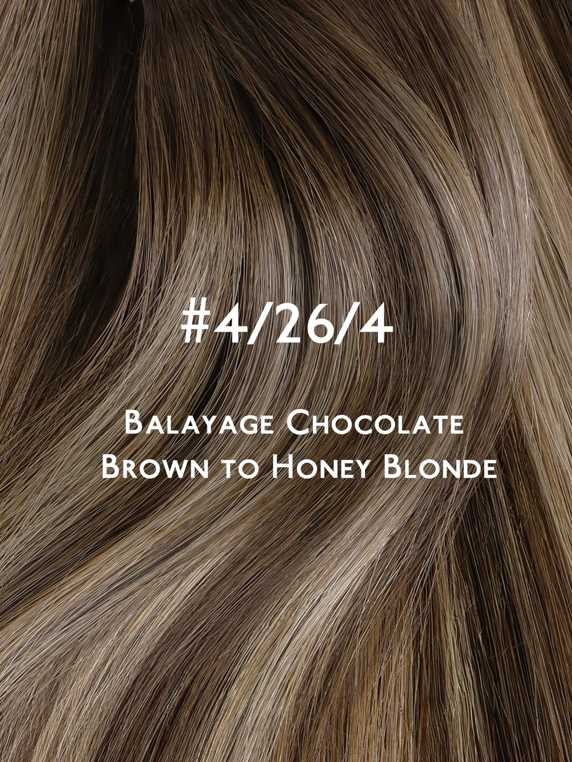 imageWENNALIFE Genius Seamless Tape in Hair Extensions Real Human Hair 18 inch 50g 20pcs Light Ash Brown Tape in Hair Extensions Remy Human Hair Luxury Invisible Straight Hand Tied Inspired Edge Tape ins8cm4264 Balayage Chocolate Brown to Honey Blonde