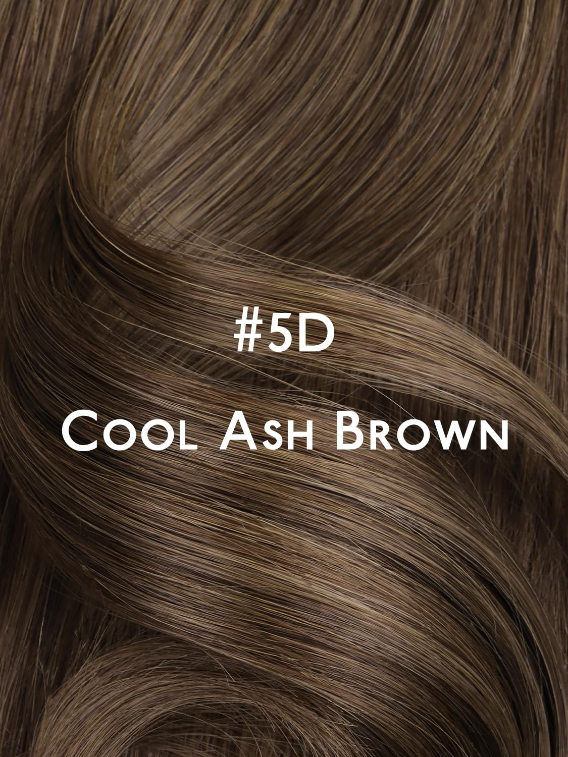 imageWENNALIFE Genius Seamless Tape in Hair Extensions Real Human Hair 18 inch 50g 20pcs Light Ash Brown Tape in Hair Extensions Remy Human Hair Luxury Invisible Straight Hand Tied Inspired Edge Tape ins8cm5D Cool Ash Brown