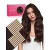 WENNALIFE Genius Seamless Tape in Hair Extensions Real Human Hair, 18 inch 50g 20pcs Light Ash Brown Tape in Hair Extensions Remy Human Hair Luxury Invisible Straight Hand Tied Inspired Edge Tape ins(8cm-#4 Chocolate Brown)