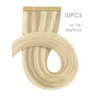WENNALIFE Genius Seamless Tape in Hair Extensions Real Human Hair, 18 inch 50g 20pcs Light Ash Brown Tape in Hair Extensions Remy Human Hair Luxury Invisible Straight Hand Tied Inspired Edge Tape ins(8cm-#17/22/60 Ombre Ash Blonde to Golden Blonde Balayage Platinum Blonde)