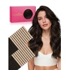 WENNALIFE Genius Seamless Tape in Hair Extensions Real Human Hair, 18 inch 50g 20pcs Light Ash Brown Tape in Hair Extensions Remy Human Hair Luxury Invisible Straight Hand Tied Inspired Edge Tape ins(8cm-#2 Dark Brown)