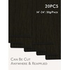 WENNALIFE Genius Seamless Tape in Hair Extensions Real Human Hair, 18 inch 50g 20pcs Light Ash Brown Tape in Hair Extensions Remy Human Hair Luxury Invisible Straight Hand Tied Inspired Edge Tape ins(G-#1B Natural Black)