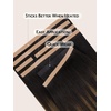 WENNALIFE Genius Seamless Tape in Hair Extensions Real Human Hair, 18 inch 50g 20pcs Light Ash Brown Tape in Hair Extensions Remy Human Hair Luxury Invisible Straight Hand Tied Inspired Edge Tape ins(C-#2/6/2 Balayage Dark Brown Mixed Chestnut Brown)