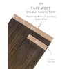 WENNALIFE Genius Seamless Tape in Hair Extensions Real Human Hair, 18 inch 50g 20pcs Light Ash Brown Tape in Hair Extensions Remy Human Hair Luxury Invisible Straight Hand Tied Inspired Edge Tape ins(8cm-#4/26/4 Balayage Chocolate Brown to Honey Blonde)