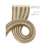WENNALIFE Genius Seamless Tape in Hair Extensions Real Human Hair, 18 inch 50g 20pcs Light Ash Brown Tape in Hair Extensions Remy Human Hair Luxury Invisible Straight Hand Tied Inspired Edge Tape ins(8cm-#8B/60B Ash Brown with Platinum Blonde Highlights)