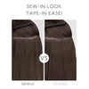 WENNALIFE Genius Seamless Tape in Hair Extensions Real Human Hair, 18 inch 50g 20pcs Light Ash Brown Tape in Hair Extensions Remy Human Hair Luxury Invisible Straight Hand Tied Inspired Edge Tape ins(G-#5 Muted Light Brown Brunette)