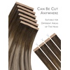 WENNALIFE Genius Seamless Tape in Hair Extensions Real Human Hair, 18 inch 50g 20pcs Light Ash Brown Tape in Hair Extensions Remy Human Hair Luxury Invisible Straight Hand Tied Inspired Edge Tape ins(8cm-#4/26/4 Balayage Chocolate Brown to Honey Blonde)