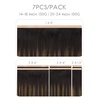 WENNALIFE Genius Seamless Tape in Hair Extensions Real Human Hair, 18 inch 50g 20pcs Light Ash Brown Tape in Hair Extensions Remy Human Hair Luxury Invisible Straight Hand Tied Inspired Edge Tape ins(C-#2/6/2 Balayage Dark Brown Mixed Chestnut Brown)