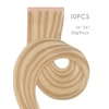 WENNALIFE Genius Seamless Tape in Hair Extensions Real Human Hair, 18 inch 50g 20pcs Light Ash Brown Tape in Hair Extensions Remy Human Hair Luxury Invisible Straight Hand Tied Inspired Edge Tape ins(8cm-#18A/613A Dirty Blonde Highlighted Bleach Blonde)