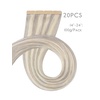 WENNALIFE Genius Seamless Tape in Hair Extensions Real Human Hair, 18 inch 50g 20pcs Light Ash Brown Tape in Hair Extensions Remy Human Hair Luxury Invisible Straight Hand Tied Inspired Edge Tape ins(8cm-#17A/60A Ash Blonde Highlighted Platinum Blonde)