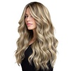 WENNALIFE Genius Seamless Tape in Hair Extensions Real Human Hair, 18 inch 50g 20pcs Light Ash Brown Tape in Hair Extensions Remy Human Hair Luxury Invisible Straight Hand Tied Inspired Edge Tape ins(G-#8B/60B Ash Brown with Platinum Blonde Highlights)