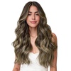 WENNALIFE Genius Seamless Tape in Hair Extensions Real Human Hair, 18 inch 50g 20pcs Light Ash Brown Tape in Hair Extensions Remy Human Hair Luxury Invisible Straight Hand Tied Inspired Edge Tape ins(G-#4/26/4 Balayage Chocolate Brown to Honey Blonde)