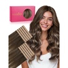 WENNALIFE Genius Seamless Tape in Hair Extensions Real Human Hair, 18 inch 50g 20pcs Light Ash Brown Tape in Hair Extensions Remy Human Hair Luxury Invisible Straight Hand Tied Inspired Edge Tape ins(8cm-#4/26/4 Balayage Chocolate Brown to Honey Blonde)