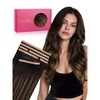 WENNALIFE Genius Seamless Tape in Hair Extensions Real Human Hair, 18 inch 50g 20pcs Light Ash Brown Tape in Hair Extensions Remy Human Hair Luxury Invisible Straight Hand Tied Inspired Edge Tape ins(C-#2/6/2 Balayage Dark Brown Mixed Chestnut Brown)