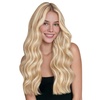 WENNALIFE Genius Seamless Tape in Hair Extensions Real Human Hair, 18 inch 50g 20pcs Light Ash Brown Tape in Hair Extensions Remy Human Hair Luxury Invisible Straight Hand Tied Inspired Edge Tape ins(G-#18A/613A Dirty Blonde Highlighted Bleach Blonde)