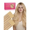 WENNALIFE Genius Seamless Tape in Hair Extensions Real Human Hair, 18 inch 50g 20pcs Light Ash Brown Tape in Hair Extensions Remy Human Hair Luxury Invisible Straight Hand Tied Inspired Edge Tape ins(8cm-#18A/613A Dirty Blonde Highlighted Bleach Blonde)