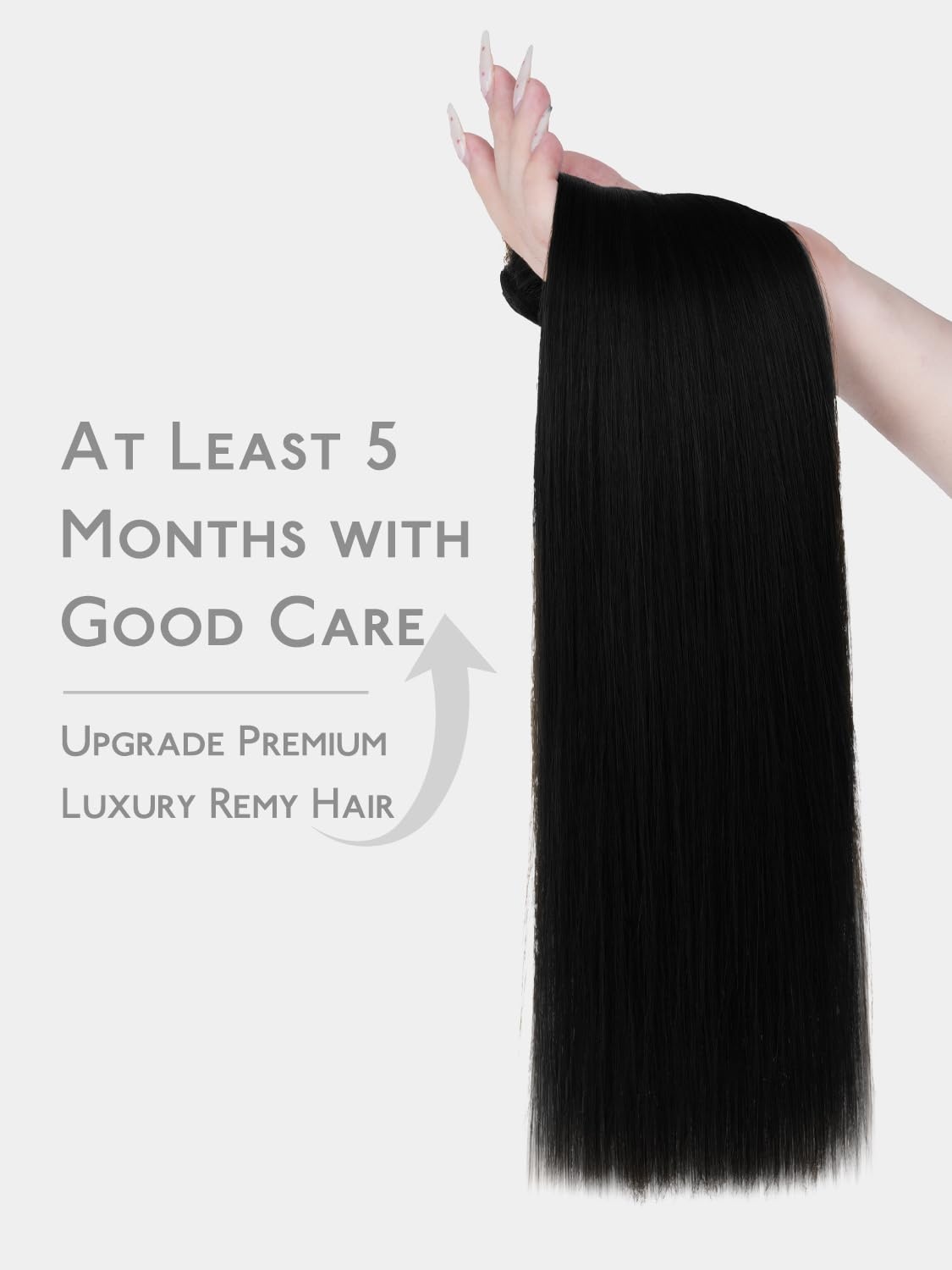 image:imageWENNALIFE 3PCS Butterfly Weft Hair Extensions Human Hair 14 Inch 80g Balayage Dark Brown Mixed Chestnut Brown Genius Sew in Hair Extensions Real Human Hair Add Volume and Length Invisible ExtensionsD1 Jet Black