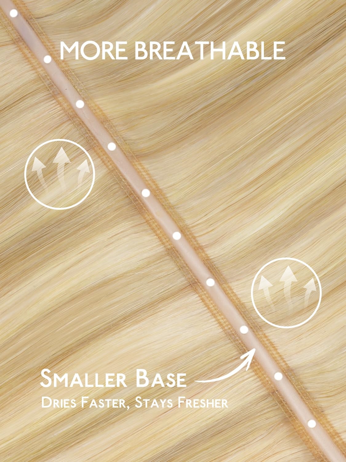 image:imageWENNALIFE 3PCS Butterfly Weft Hair Extensions Human Hair 14 Inch 80g Balayage Dark Brown Mixed Chestnut Brown Genius Sew in Hair Extensions Real Human Hair Add Volume and Length Invisible ExtensionsD1622 Light Blonde Highlighted Golden Blonde