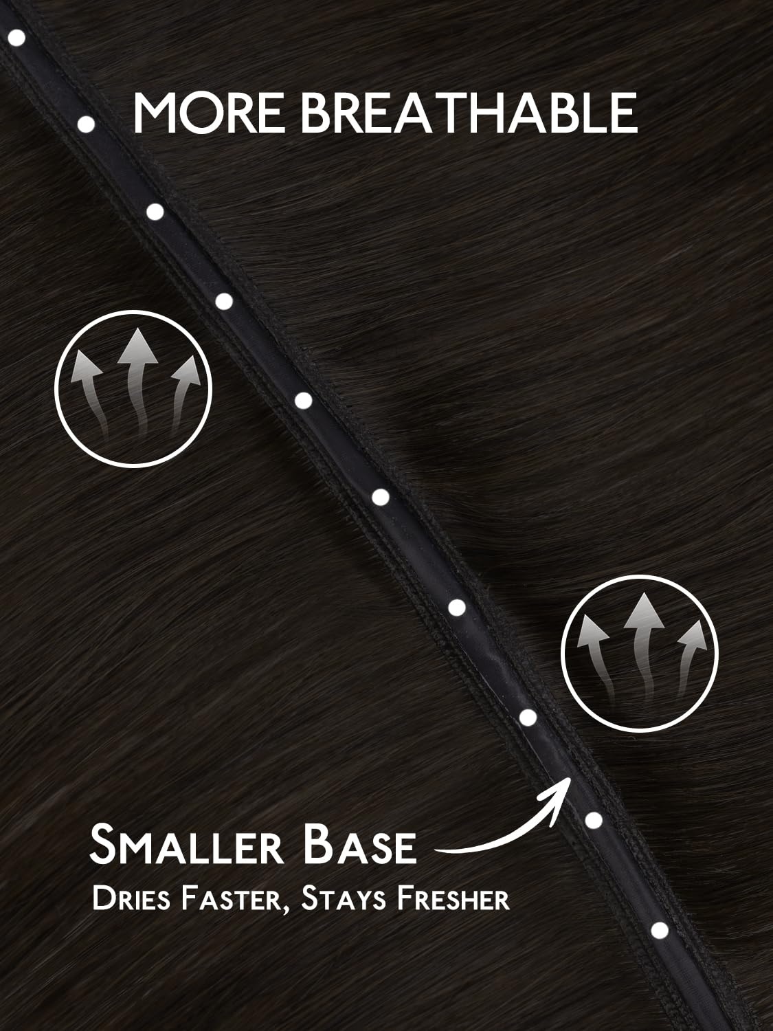 image:imageWENNALIFE 3PCS Butterfly Weft Hair Extensions Human Hair 14 Inch 80g Balayage Dark Brown Mixed Chestnut Brown Genius Sew in Hair Extensions Real Human Hair Add Volume and Length Invisible ExtensionsD262 Balayage Dark Brown Mixed Chestnut Brown